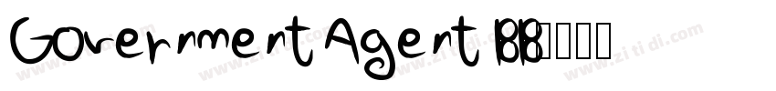 Government Agent BB字体转换